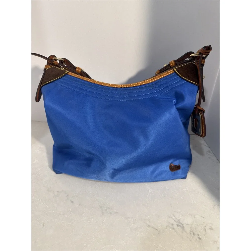 Dooney & Bourke Nylon Hobo Style Purse Blue